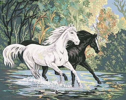 Grafitec Crossing the River Tapestry Canvas