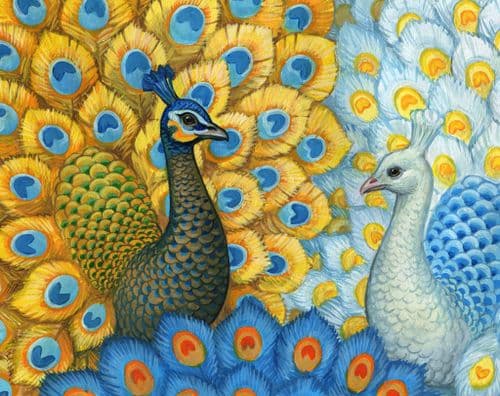 Grafitec Exotic Peacocks Tapestry Canvas