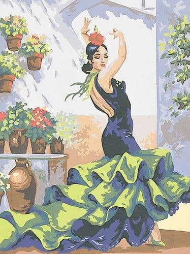 Grafitec Flamenco Dancer Tapestry Canvas