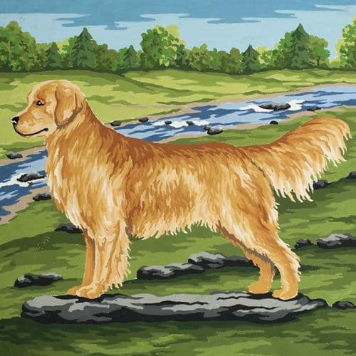 Grafitec Golden Retriever Tapestry Canvas