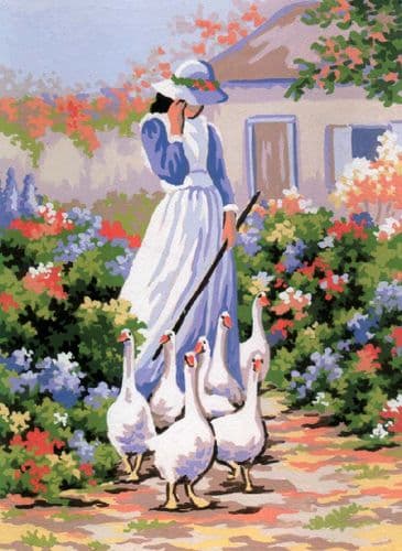 Grafitec Goose Girl Tapestry Canvas