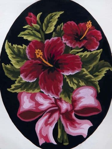 Grafitec Hibiscus Bow Tapestry Canvas