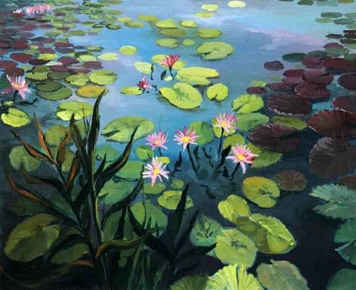 Grafitec Lily Pond Tapestry Canvas