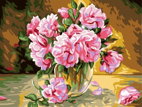 Grafitec Pink Roses Tapestry Canvas