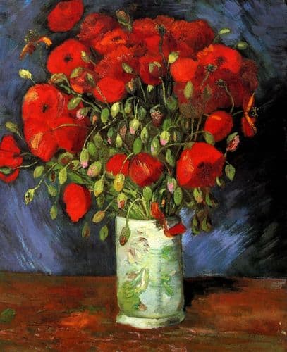 Grafitec Red Poppies Tapestry Canvas