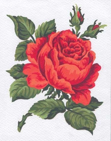 Grafitec Red Rose Tapestry Canvas