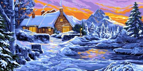 Grafitec Reflections in the Snow (2) Tapestry Canvas