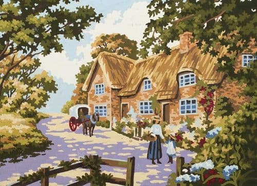 Grafitec Spring Cottage Tapestry Canvas