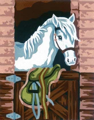 Grafitec Stable Horse Tapestry Canvas