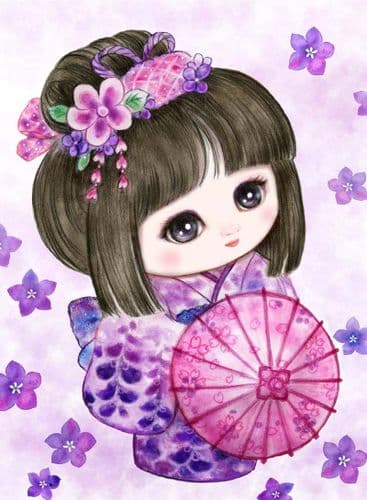 Grafitec Sweet Geisha Parasol Tapestry Canvas