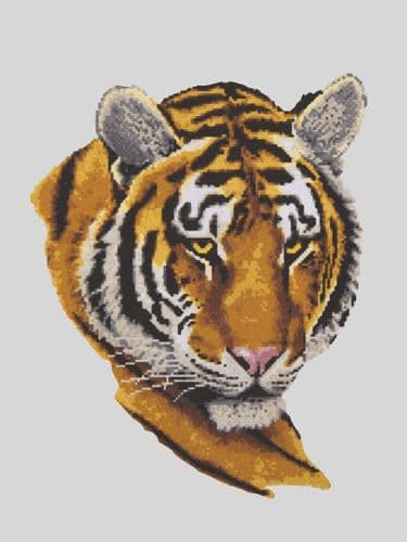 Grafitec Tiger Portrait Tapestry Canvas