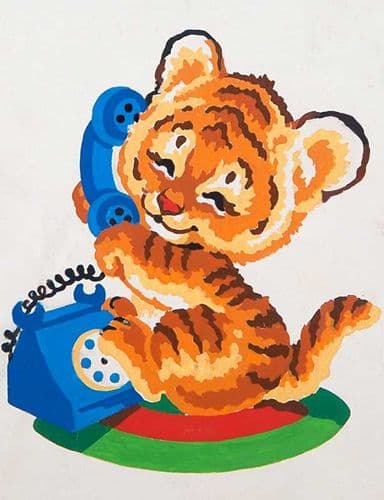 Grafitec Tiger Talk Tapestry Canvas