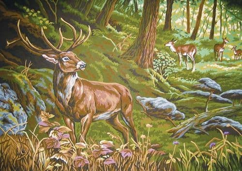 Grafitec Watchful in the Forest Tapestry Canvas