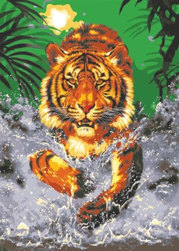 Grafitec Water Tiger Tapestry Canvas