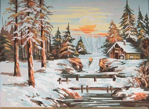 Grafitec Winter Sunset Tapestry Canvas