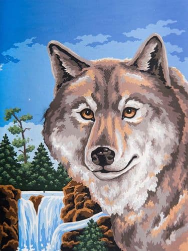 Grafitec Wolf Portrait Tapestry Canvas