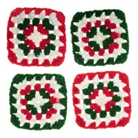 Granny Squares (Festive Colours) My First Crochet Kit