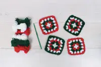 Granny Squares (Festive Colours) My First Crochet Kit