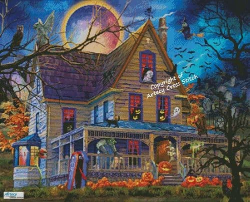 Graveyard Hill by Artecy printed cross stitch chart