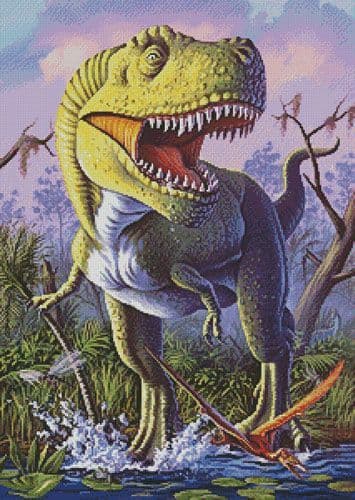 Green Rex by Artecy printed cross stitch chart