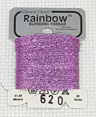 Grey Pink GlissenGloss Rainbow Thread 11 / R620