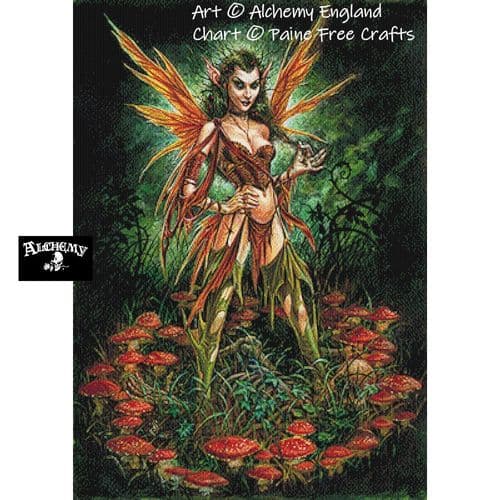 Grimm Faerie by Paine Free Crafts printed cross stitch chart