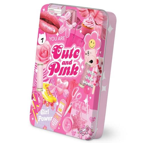 Gutermann Thread Storage Tin: Sew-All & Metallic: 7 x 100m & 1 x 50m: Cute and Pink