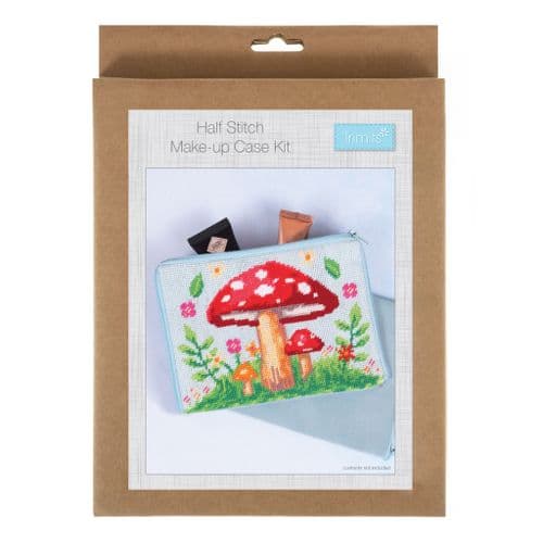 Half Stitch / Tapestry Kit: Stitch Your Own Make Up Pouch / Case: Toadstool