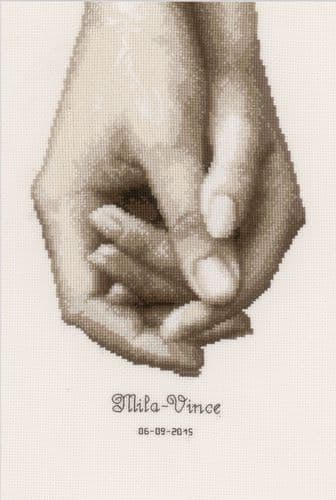 Hand in Hand Counted Cross Stitch Kit by Vervaco