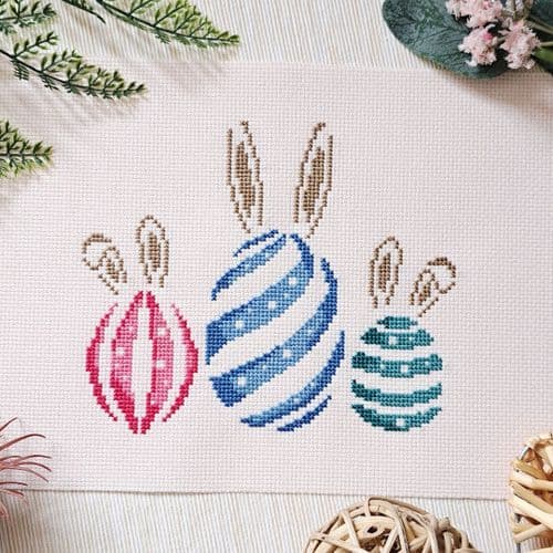 Happy Easter cross stitch chart by Artmishka Cross Stitch