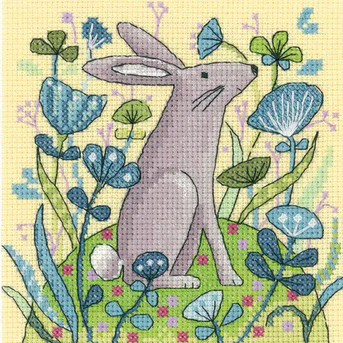 Hare cross stitch chart - Karen Carter Collection