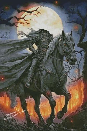 Headless Horseman (Large) by Artecy printed cross stitch chart