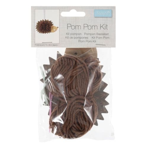 Hedgehog Pom Pom Decoration Kit (1)