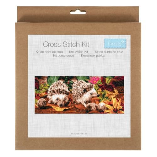 Hedgehogs cross stitch kit Large