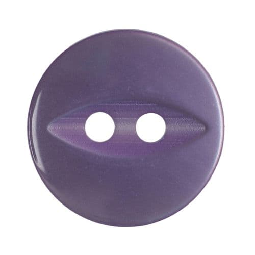 Hemline Round Fisheye Pearlescent Lilac Buttons