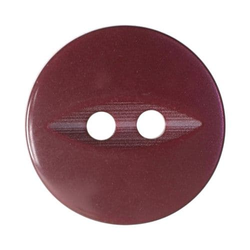 Hemline Round Fisheye Pearlescent Wine Buttons