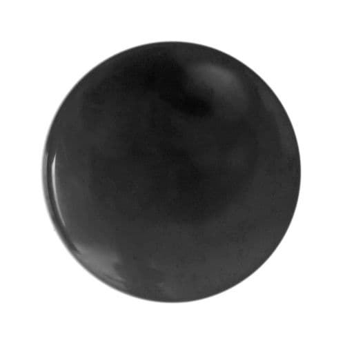 Hemline Round Flat Black Buttons