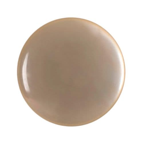 Hemline Round Flat Pearlescent Cream Buttons