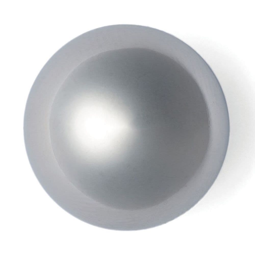 Hemline Round Half Ball Domed Silver Buttons