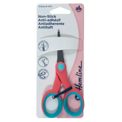 Hemline Scissors: General Purpose: Teflon Precision: 13.5cm or 5.25in