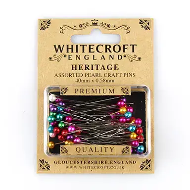 Heritage Pearl Head Pins Assorted Colours