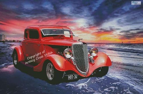 Hot 34 (Large) by Artecy printed cross stitch chart