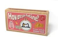How Are You Feline? Matchbox Mini Cross Stitch Kit