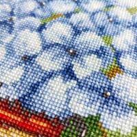 Hydrangea cross stitch chart by Artmishka Cross Stitch