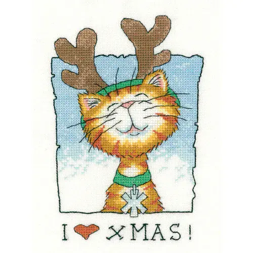 I Love Christmas cross stitch chart - Peter Underhill