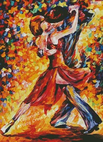 In the Rhythm of Tango by Artecy printed cross stitch chart