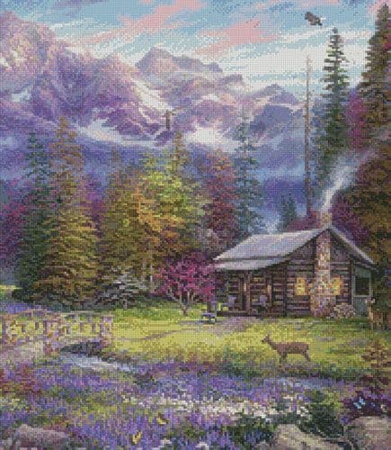 Inspiration of Spring Meadows (Crop) by Artecy printed cross stitch chart