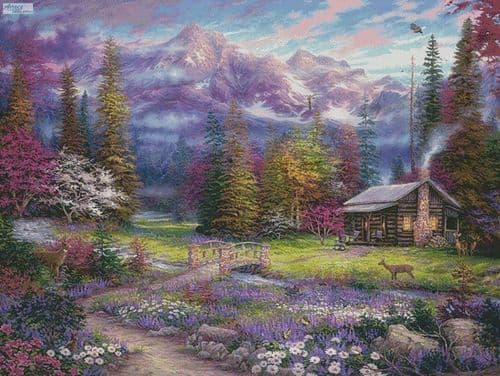Inspiration of Spring Meadows (Large) by Artecy printed cross stitch chart