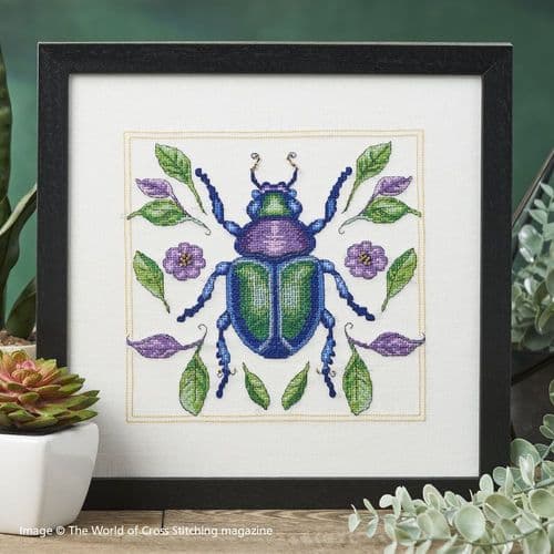 Jewelled Beauty Framed Beetle WOXS Issue 350 project pack