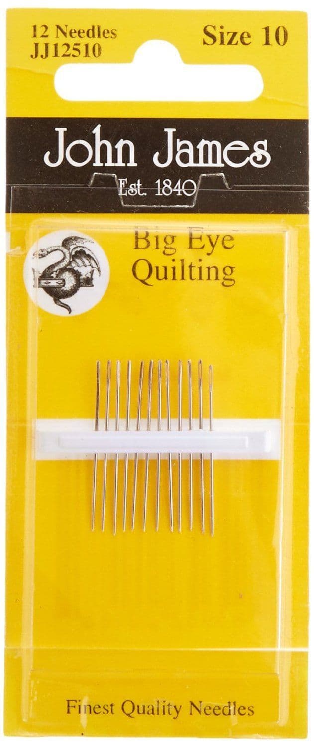 John James Big Eye Quilting Hand NeedlesSize 10 12/Pkg